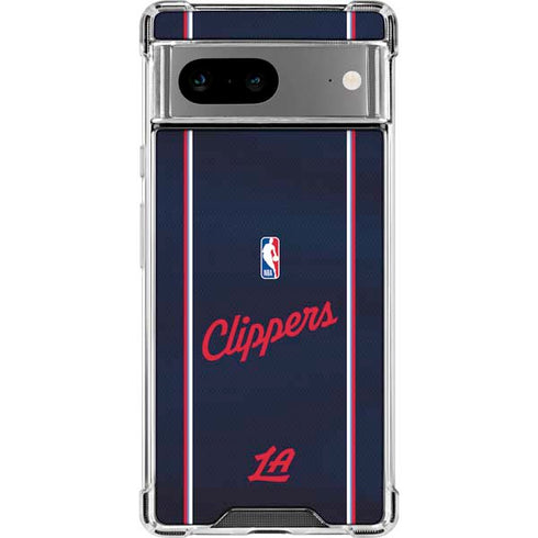 NBA LA Clippers Jersey Google Pixel 8a Clear Case